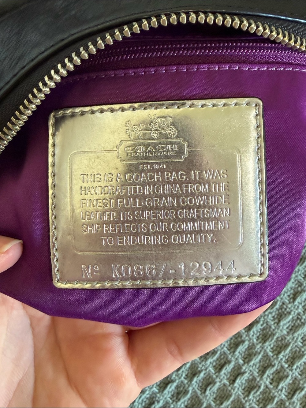 Coach Madison small hobo handbag 12944 - Picture 3 of 13